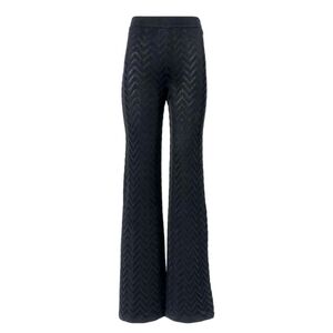 M Missoni Navy Blue Wide Leg Pants